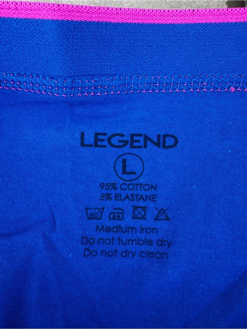 Legend Men’s Large Boxer Briefs 2-Pack Blue Pink New Without Tags